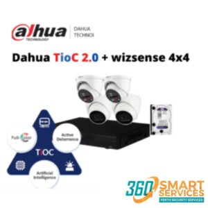 Dahua Tioc 2 + SMD , 4 IP CCTV Kit